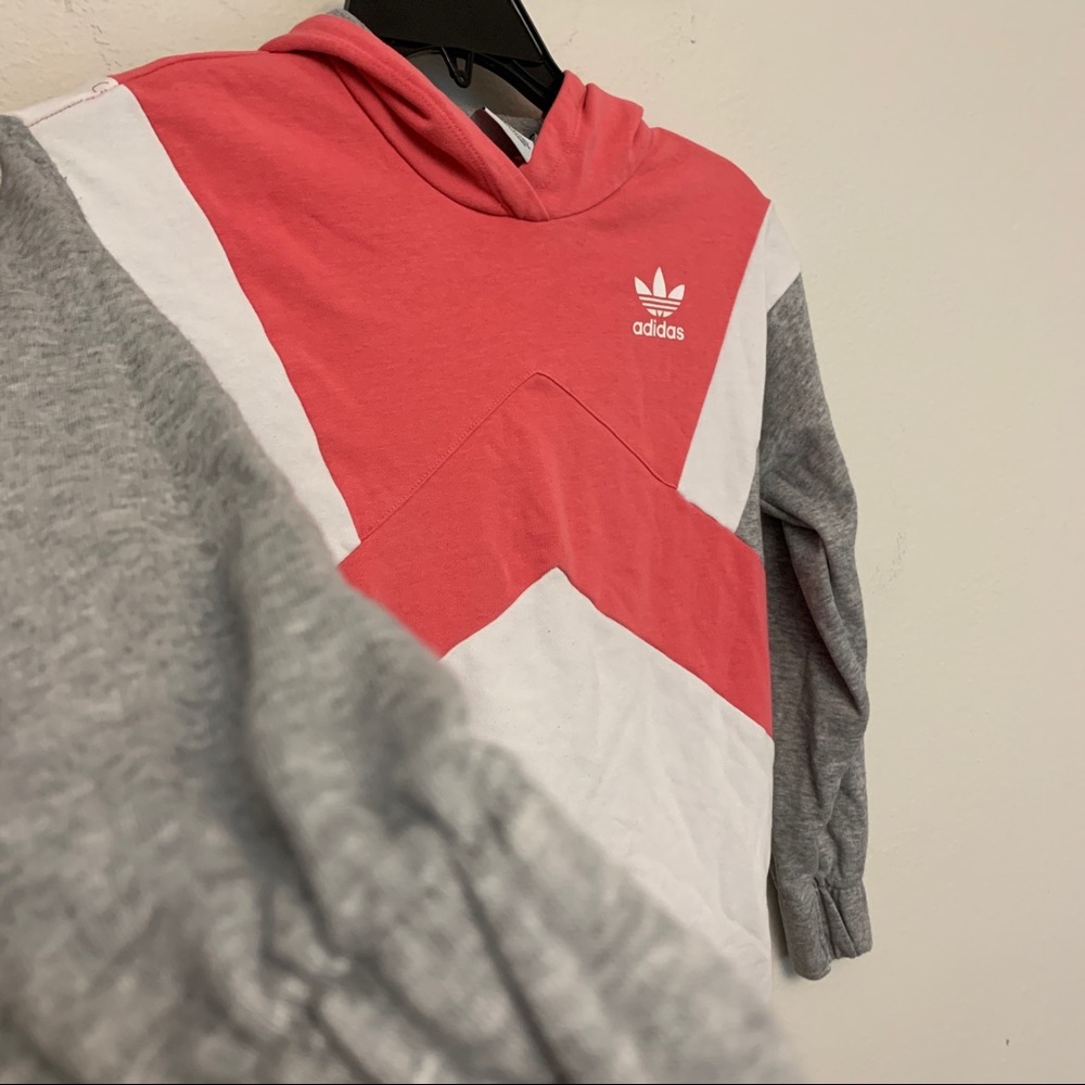 Adidas pink long sleeve hoodie girls size Small - Picture 2 of 5